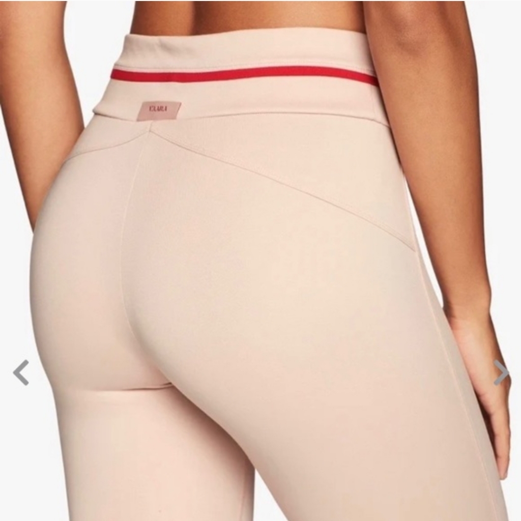 Vaara Piper BiKnit Leggings Italian Fabric Activewear Blush  Nude Pink Size S